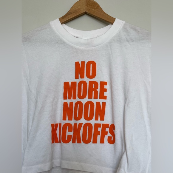 Old Row - No More Noon Kickoffs Collegiate Cropped Shirt - Picture 5 of 5